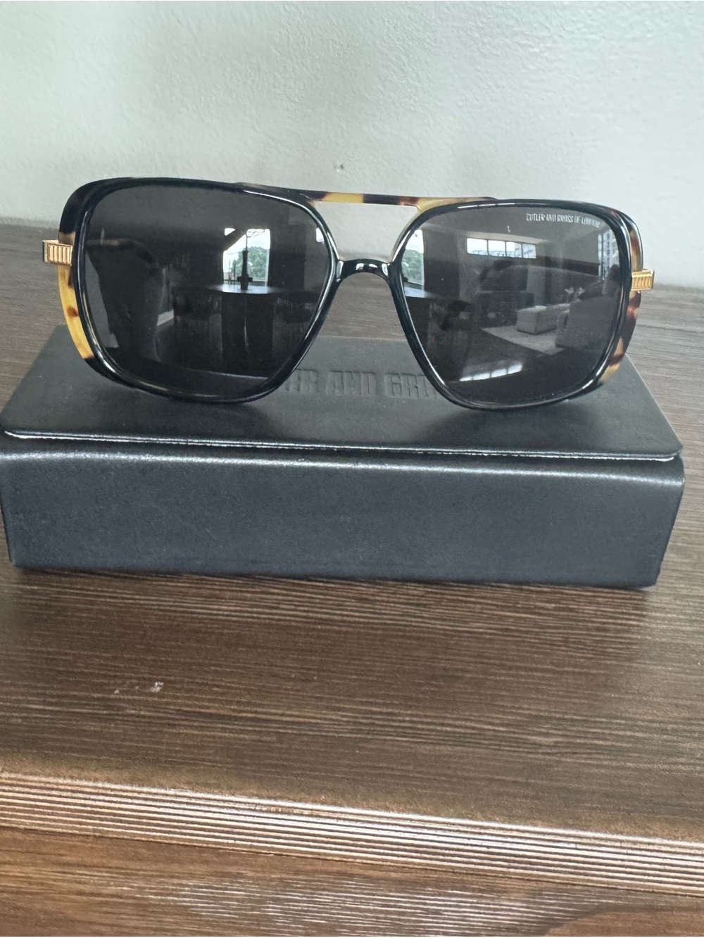 CUTLER AND GROSS Tortoiseshell Sunglasses